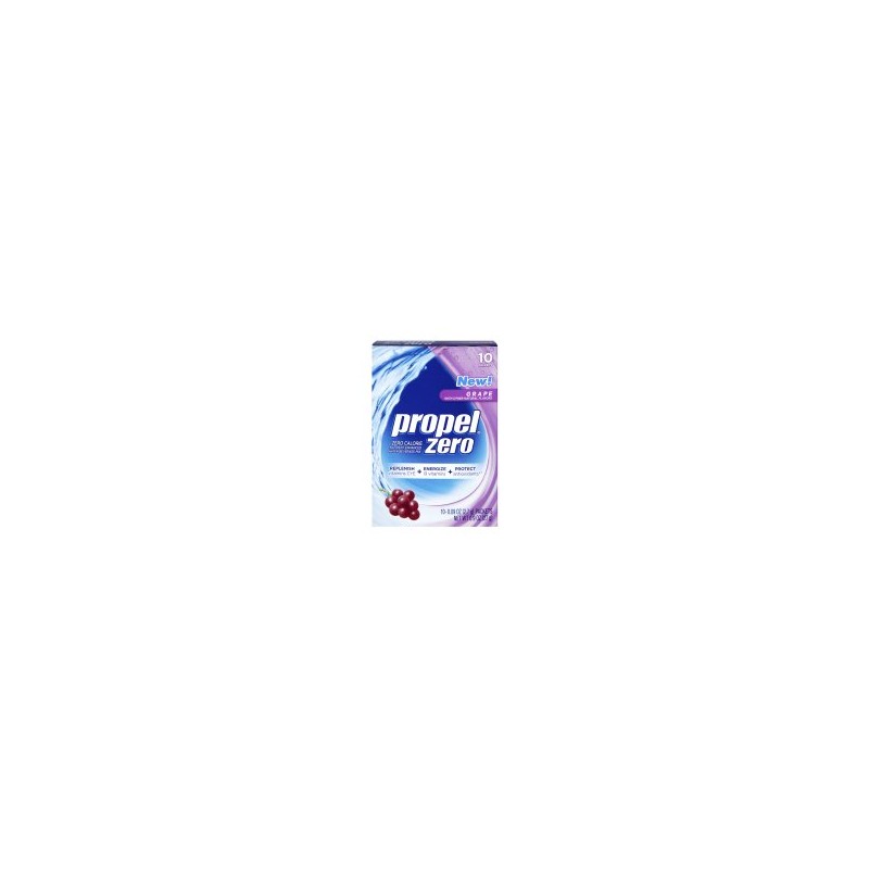 Propel Zero Grape Water Beverage Powder Mix, 10 Packets per
