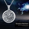REDSUN Constellation Chain, Zodiac Necklace 925 Sterling Silver Constellation Pendant