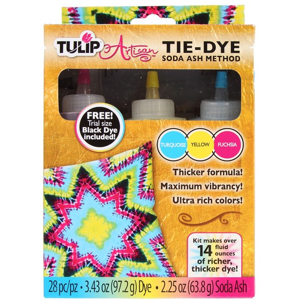 Tulip Artisan Tie-Dye Soda Ash Method, Great for DIY Fashion, Fashion Art