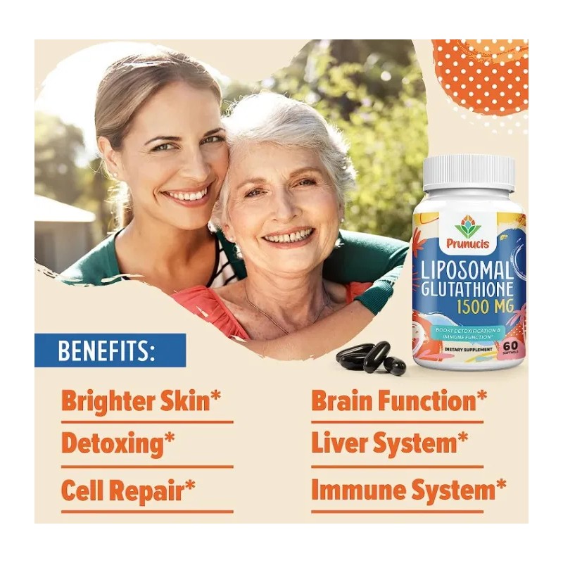 Glutatión Liposomal 2400mg Máxima Absorción (60) Americano