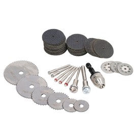Rotary Cutting Wheels Tool Kit Resin Cut Off Disc HSS Saw Blades for Wood Metal Plastic