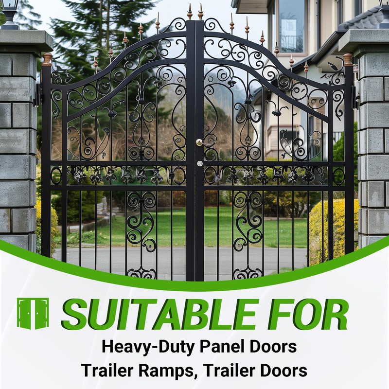 HECASA 7" Heavy Duty Barrel Hinge for Swing Gates Doors