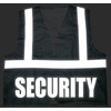 Conspiracy Tee Security Safety Vest, Black, Reflective Design, High Visibility