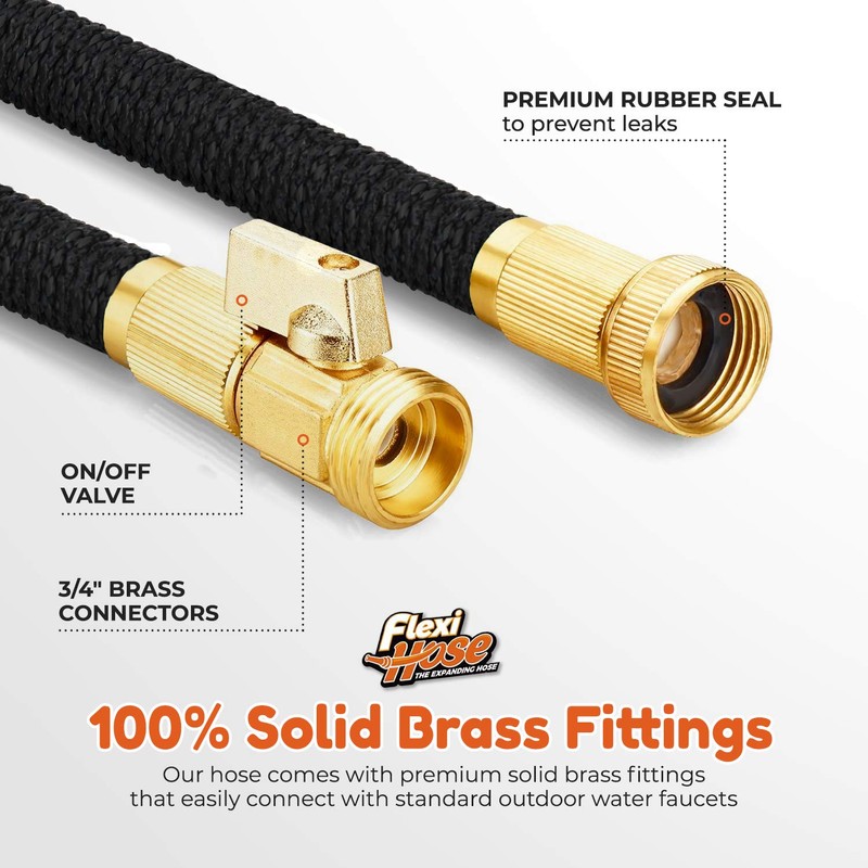 Flexi Hose Lightweight Expandable Garden Hose, 150FT -Retractable Garden Hose,