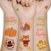 300+ Thanksgiving Day Glitter Tattoos Stickers Party Favors - Turkey