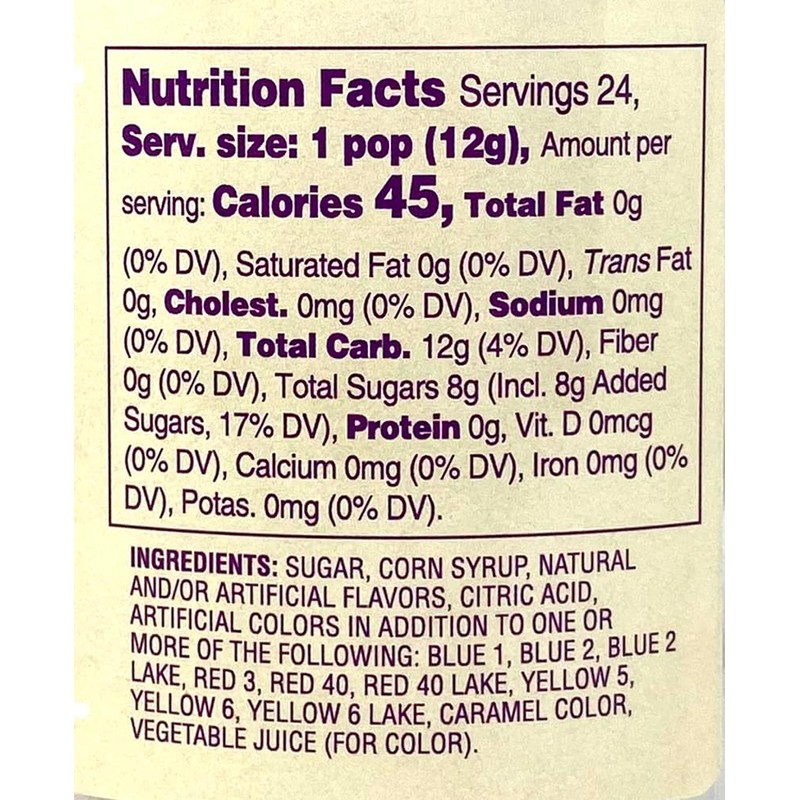 Adams & Brooks, Inc. Unicorn Pops 24 Count Individually Wrapped