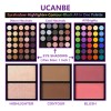 Paleta de Maquillaje Ucanbe 86 Colores con Set de 15