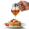 Shatterproof Honey Dispenser No Drip with Stand, Clear Syrup Dispenser