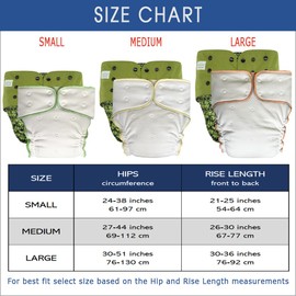 EcoAble Adult Nighttime Diaper Set, Fitted Briefs with Insert for Heavy Incontinence | Reusable Protection for Special Needs Teens, Men and Women (Large, Dragon)