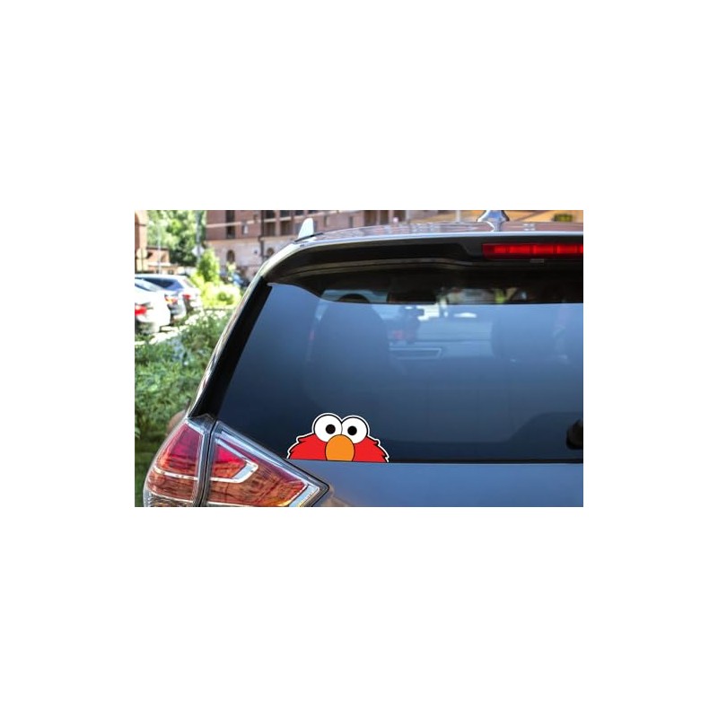 Sticker Gold - Peeping Elmo 18cm Car Sticker - Fun
