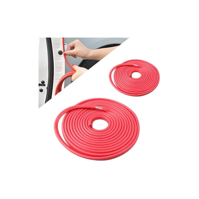 Protector Borde Puerta Auto Sello Hule Moldura Antirrayas Universal 10m