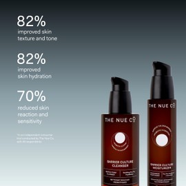 The Nue Co. BARRIER CULTURE MOISTURIZER, Hydrates Skin, pre- and probiotic with Ceramides, Peptides, Niacinamide and Squalane, For All Skin Types, Vegan, Gluten Free, 1.69 fl oz