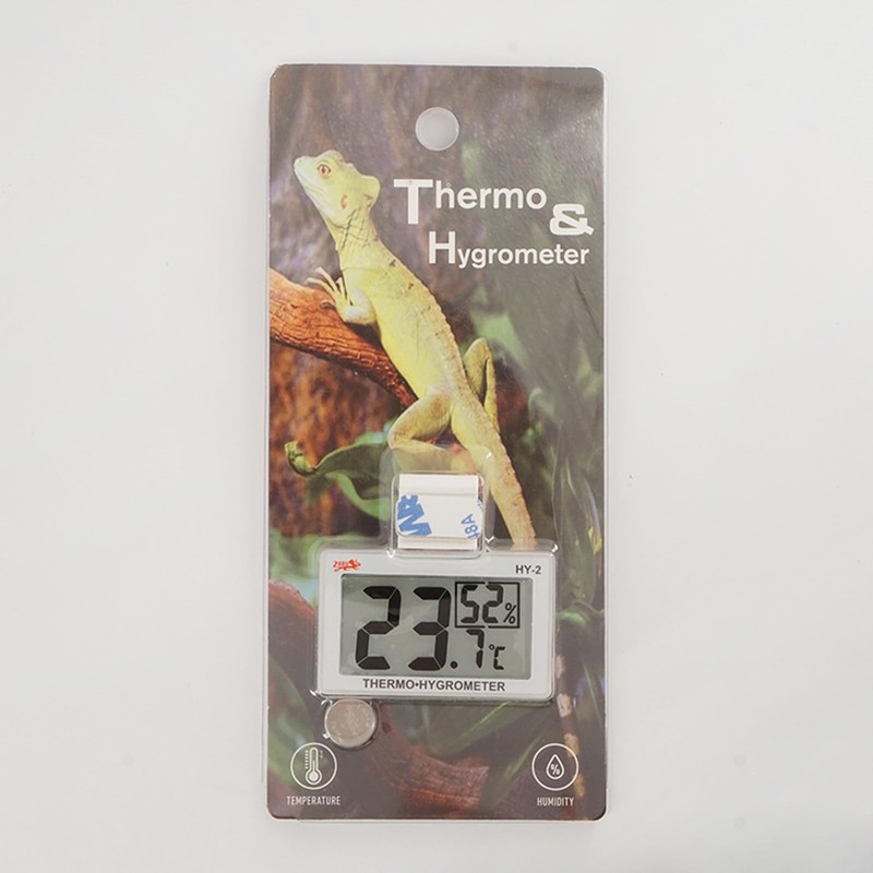 Cluoling Thermometer/Hygrometer, Reptile, Temperature and Humidity Management, Thermometer, Digital HD