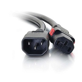 C2G Power Cord, Long Extension Cord, Power Extension Cord, Locking Power Cord, 10A, 250V, Black, 10 Feet (3.04 Meters), Cables to Go 10361