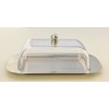 Zoie + Chloe Stainless Steel Butter Dish with Easy to