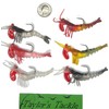 soft shrimp fishing lure 5 piece set saltwater pre rigged