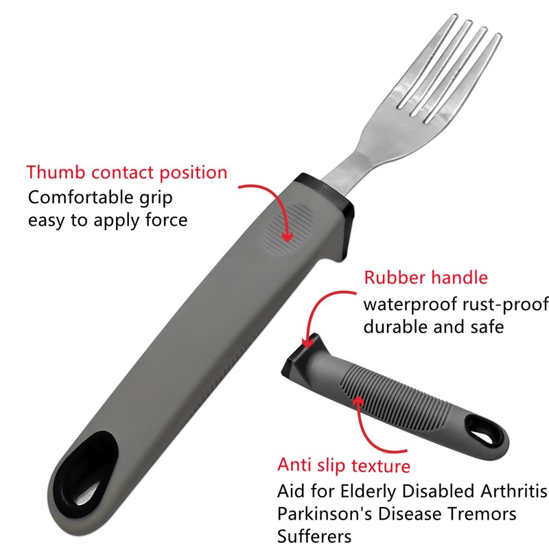 Easy Grip Cutlery Set, Cutlery for Disabled Hands, Disability Ideal