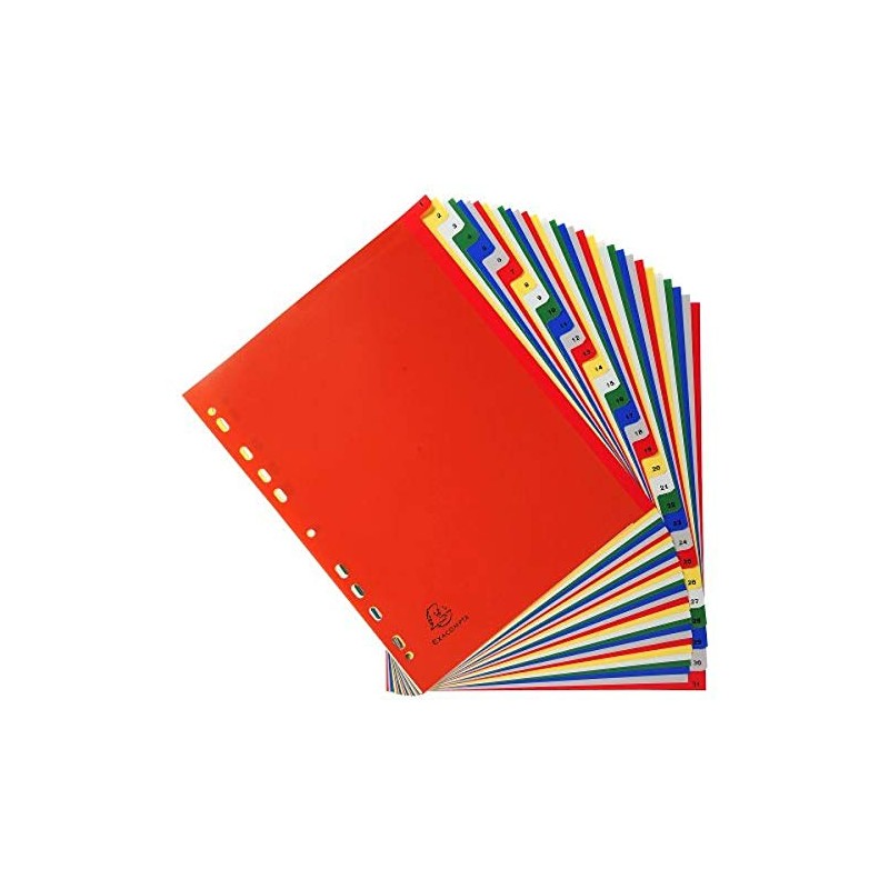 Exacompta - Ref 93E - PP Printed Indices - For