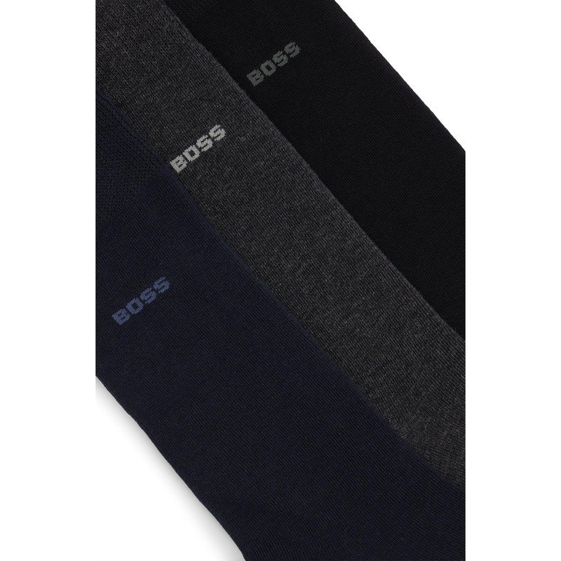 BOSS Men's 3P RS Uni CC Socks, New-Open Miscellaneous961, 43-46