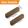 MOROBOR Self-Adhesive Furniture Pulls, 2pcs Walnut Wood No-Drill Cabinet Knobs