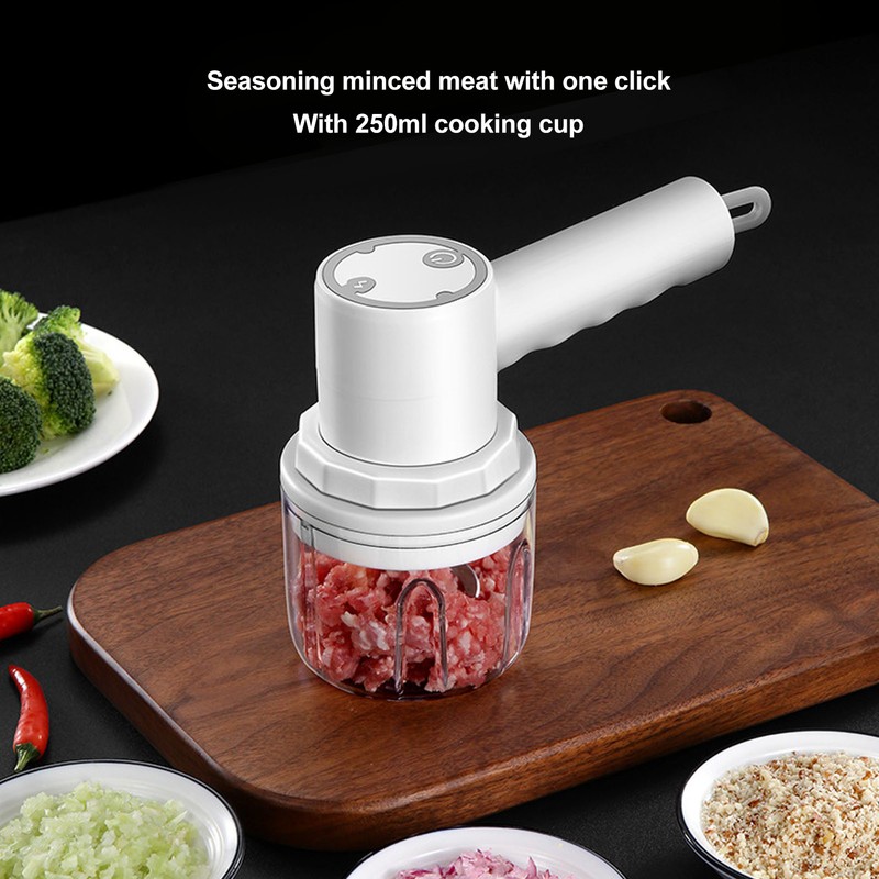 Cordless Portable Electric Garlic Chopper Electric Hand Mixer Multifunctional Meat