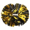 Lovecheer 2PCS Pom Poms Cheerleading Gold and Black Metallic Cheer