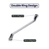 Dapetz ® 25mm - 28mm deep Offset Bi-hex swan Neck