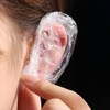 Disposable Salon Ear Caps for Hair Dyeing and Perming, Waterproof, 100 Pieces Disposable Ear Caps 50 Pairs 11ea