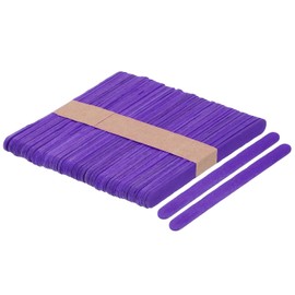 uxcell 50pcs Wood Craft Sticks, 4.5 Inch Ice Cream Sticks for DIY Craft, Home Art Projects Purple