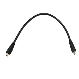 Seadream Micro HDMI Cable High Speed Micro HDMI Type D Male to Male Cable Gold Plated (Black 1Feet)