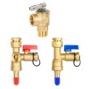 EFIELD 1/4 Turn Isolator Tankless Water Heater Valve Kit, 3/4"Pex