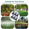 Pack of 6 Lawn Sprinklers, 360° Automatic Rotatable Garden Sprinkler,