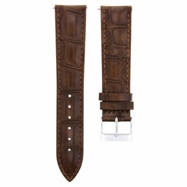 Ewatchparts 20mm Leather Watch Band Strap Compatible With 39mm Montblanc Star 106467 Watch Light Brown