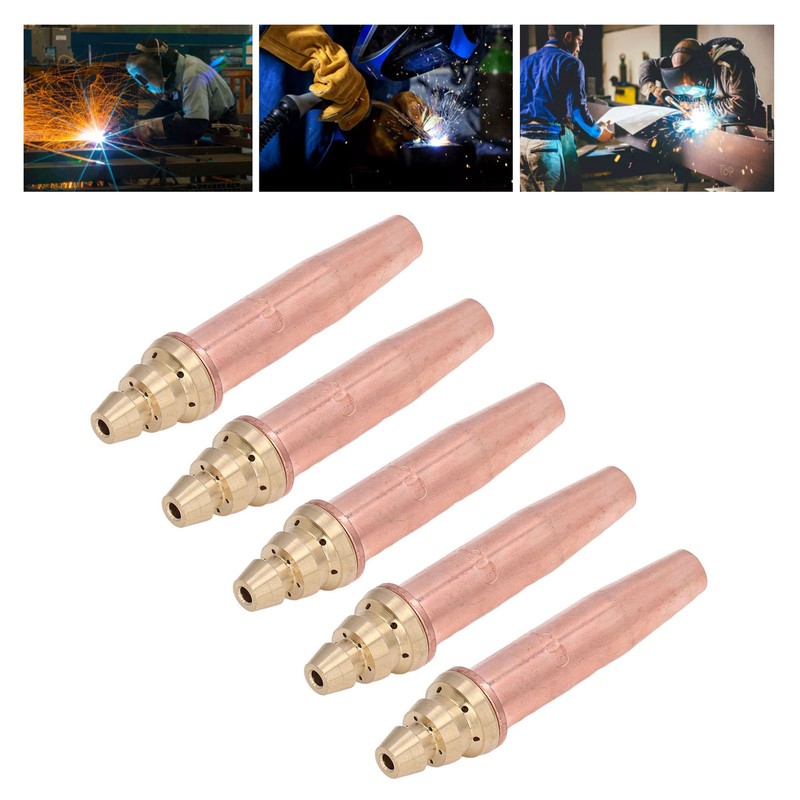 5PCS Cutting Tips Split Isobaric Propane Gas Welding Nozzles Machine
