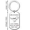 QMVMV Funny Uncle Gifts Unclesaurus Keyring from Niece Nephew Birthday