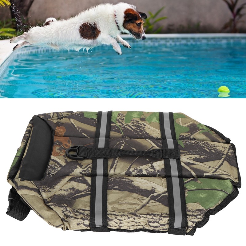 Dog Life Jacket Pet Floatation Vest Saver Swimsuit Preserver for