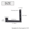 OVOV 6 Pack Heavy Duty Shelf Brackets Wall Mounted Industrial
