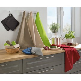 Redbest Seattle Tea Towel, Pack of 3, Cotton, 50x70 cm, Green