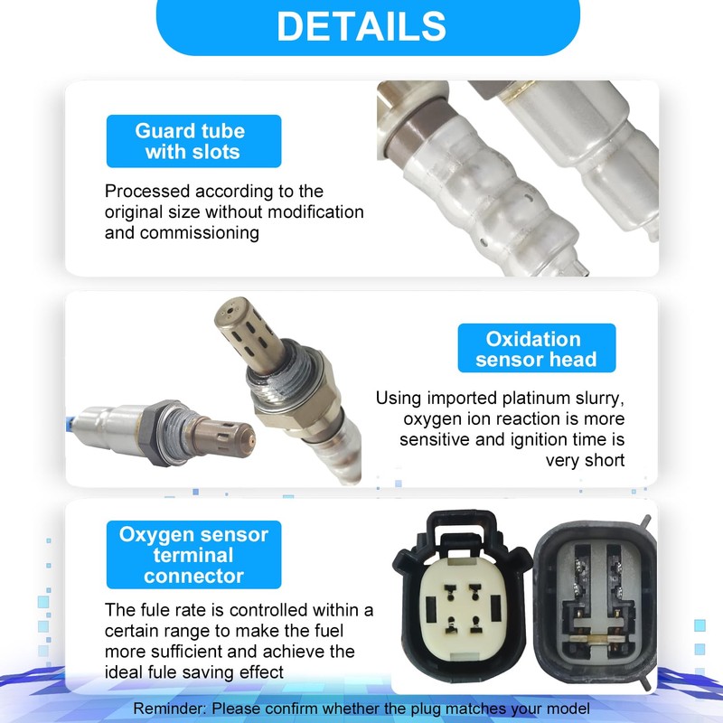 4PCS 234-5038 234-4490 234-4489 Upstream Downstream Oxygen O2 Sensor Compatible