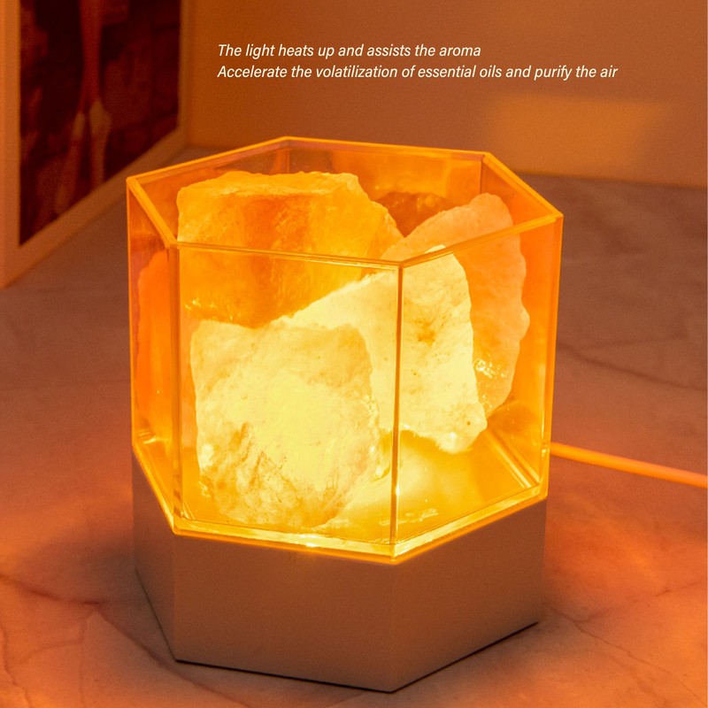 Himalayan Salt Lamp LED RGB Dimmable USB Decorative Essential Oil