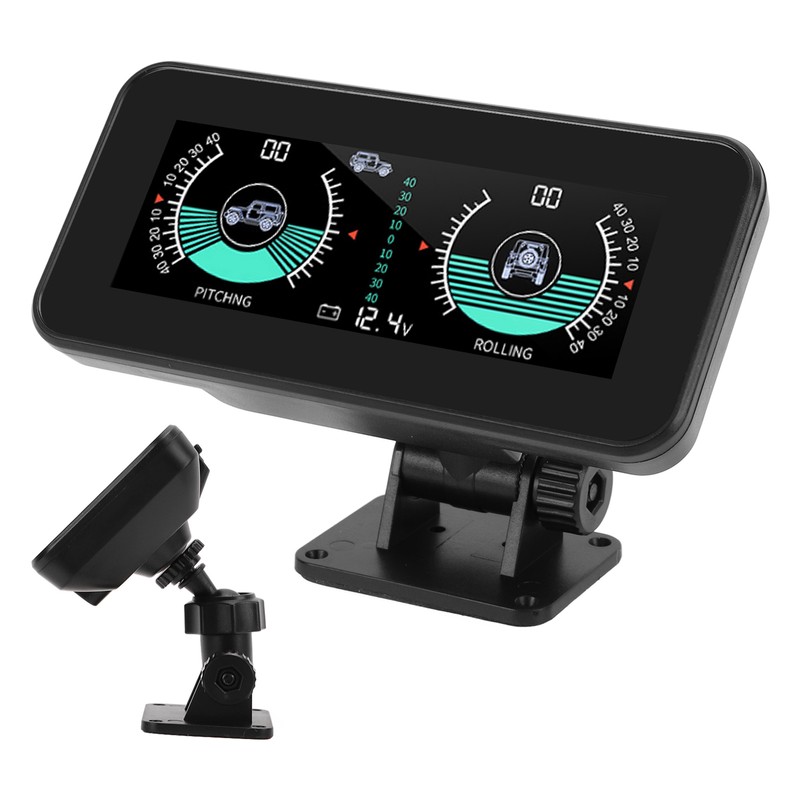 Universal Intelligent Car Inclinometer Tilt Gauge High Resolution HUD Digital