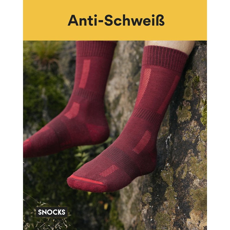 Snocks Hiking Socks for Men and Women, Breathable and Odour-Free