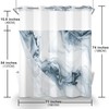 TYLCLTX No Hook Shower Curtain with Snap in Liner Grey