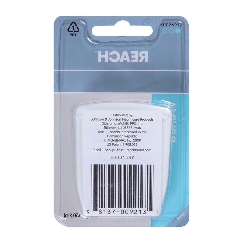 Reach Unflavored Waxed Dental Floss, 55 yds (Pack of 2)