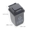 ifundom 15pcs Miniature Garbage Cans with Opened Lids Small Garbage