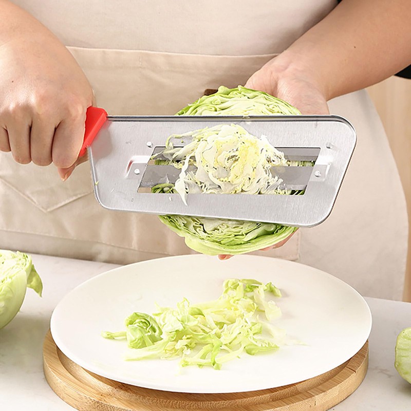 Stainless Steel Vegetable Cutter, Cabbage Shredder, Upgraded Double-Layer Slicer for