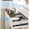 VAGUDE Push to Open Drawer Slides 1 Pair Full Extension