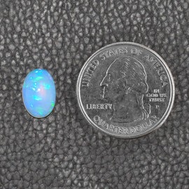 Natural Ultra Fire Ethiopian Opal Oval Cabochon Natural Gemstone, Opal Rock Crystals, DIY-Crafts Jewelry Making Loose Supply, Chakra Healing Energy, Birthstone Gift for Her, Wire Wrapping (1pcs)