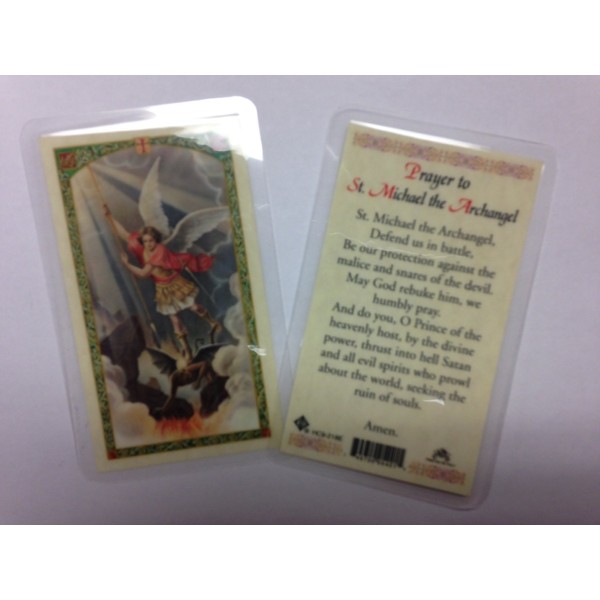 Holy Prayer Cards for The Prayer to Saint Michael The Archangel - Defend Us in Battle Set of 2 HC9-218E