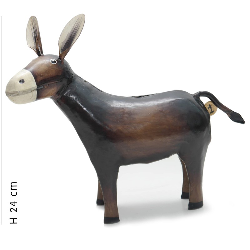 Exner Decorative funny money box, money box, donkey, dukaten, donkey,
